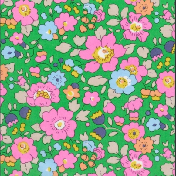 Liberty of London Art Fabric Headband Betsy Meadow Pink Green Colorful Pastel - Picture 9 of 14